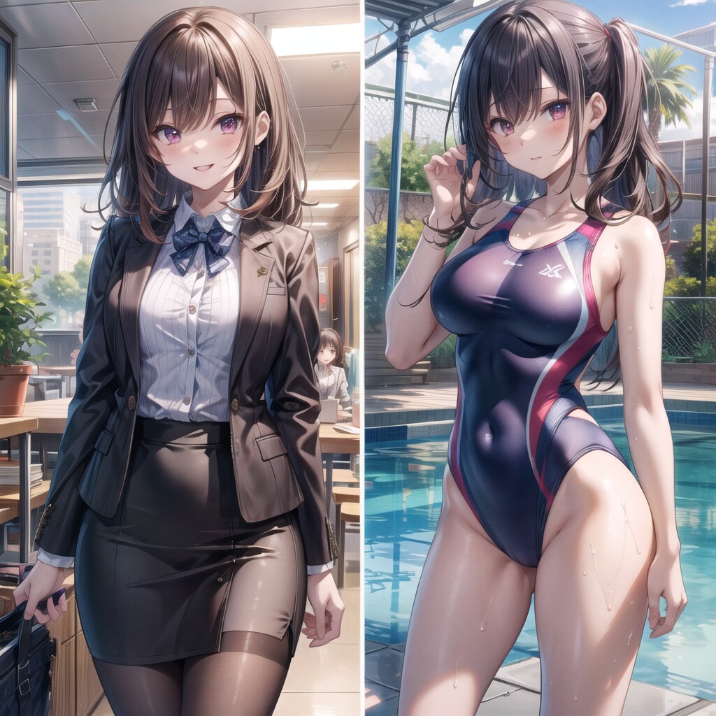 上司の競泳水着