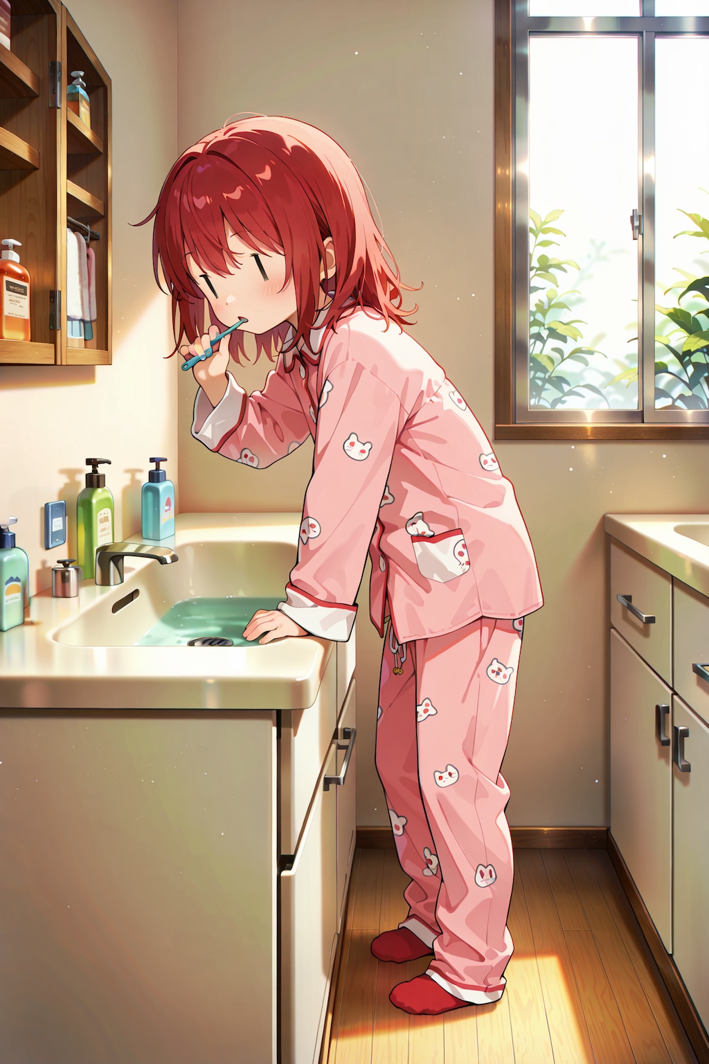 起き抜けのジト目先生 YA03