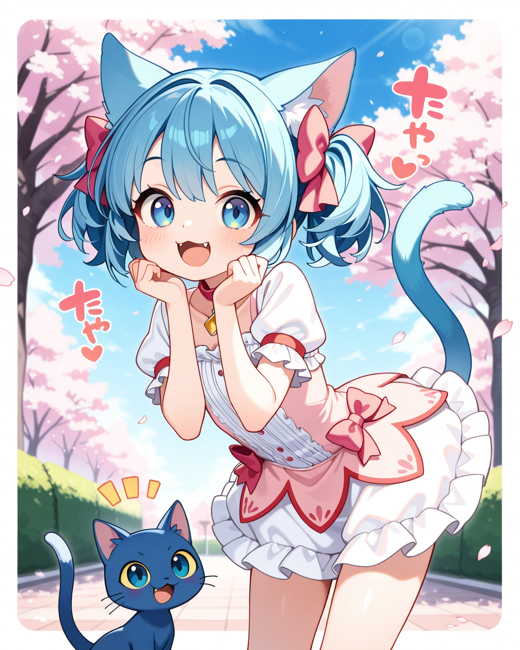 まどかコスプレをするまきちゃん