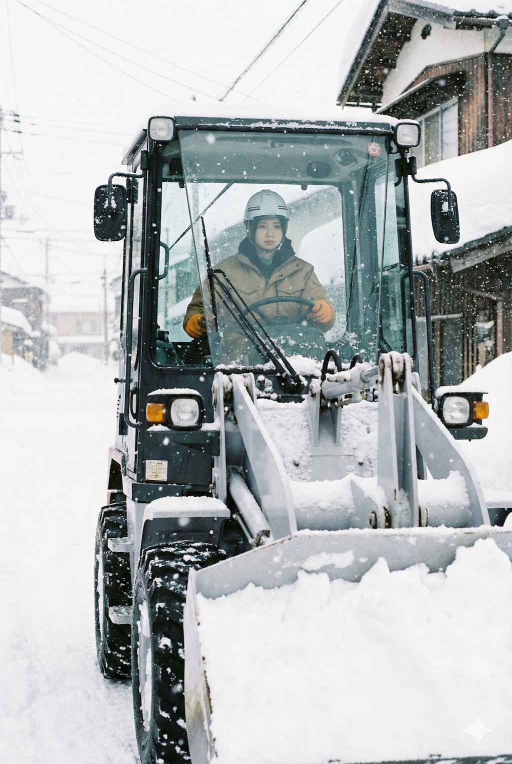 今日は雪、いっぺだない