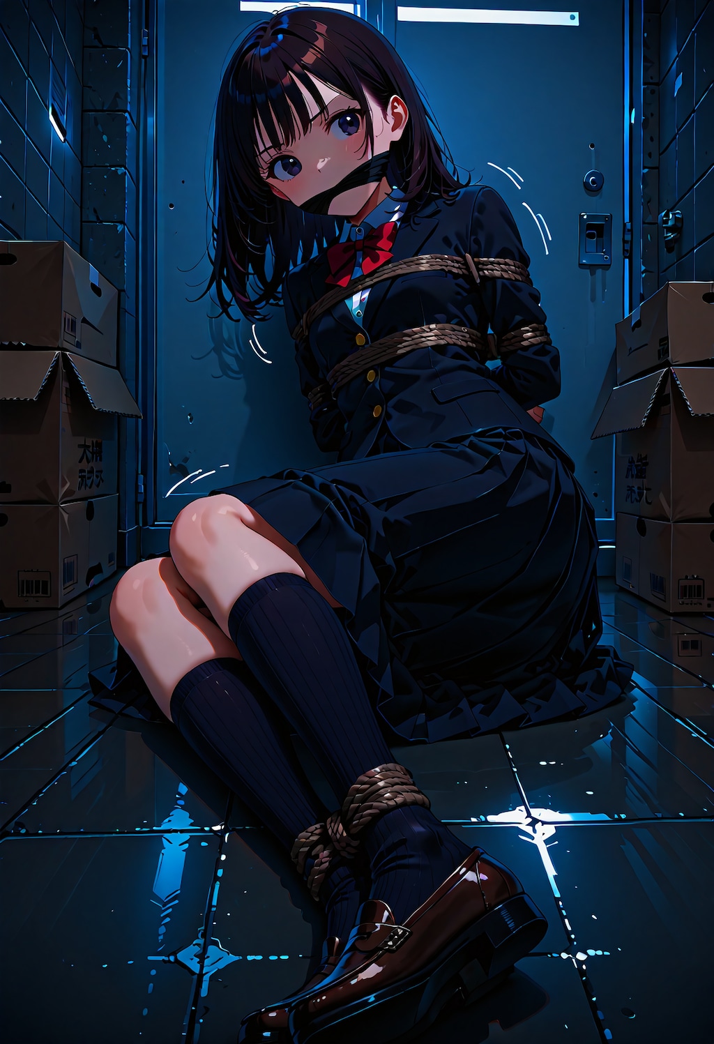 藻掻く少女