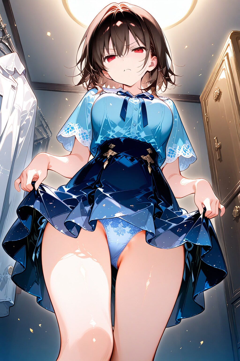 蔑まれて、たくし上げ2