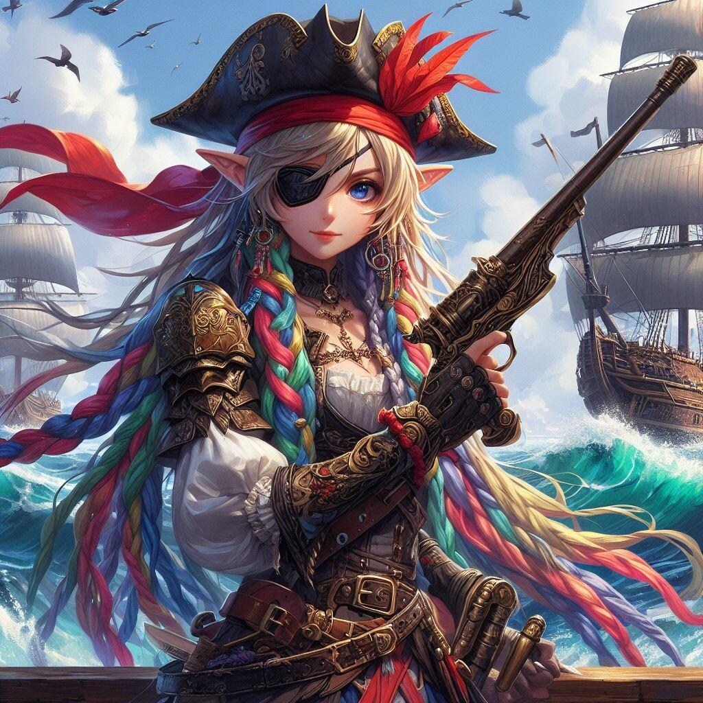 海賊エルフさん