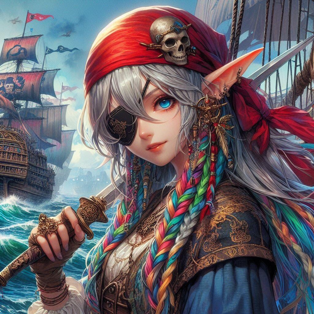 海賊エルフさん