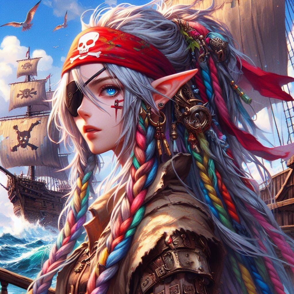 海賊エルフさん