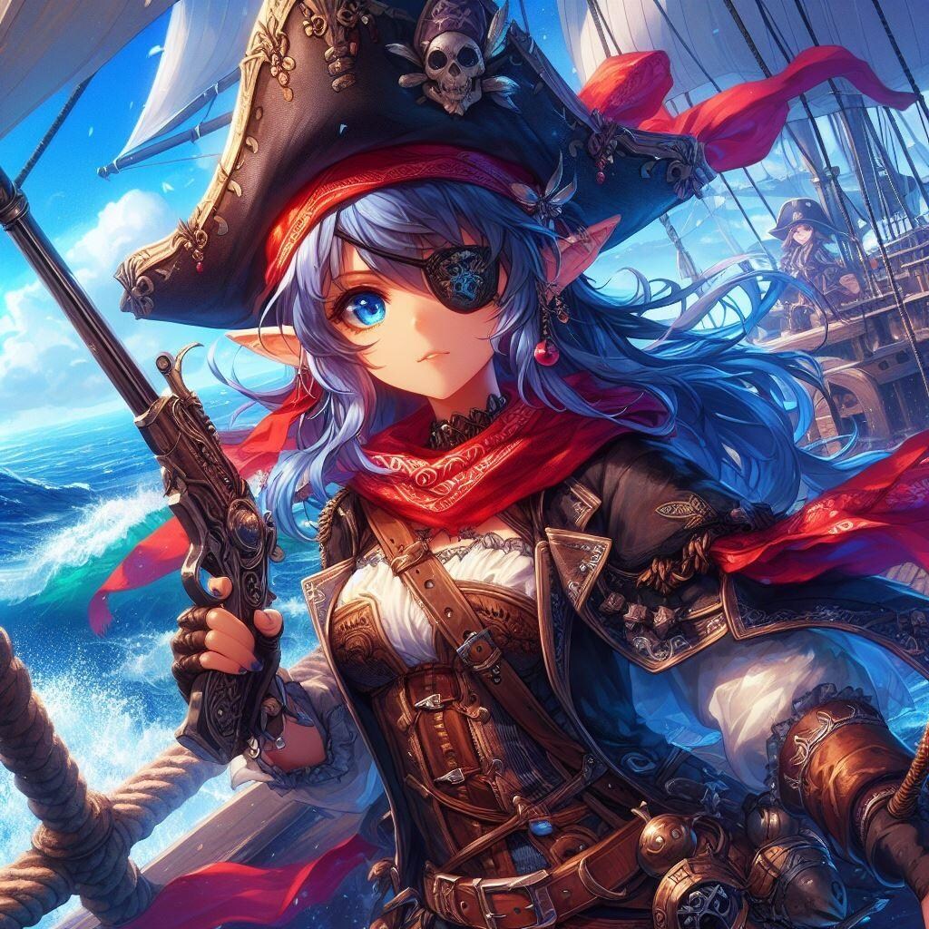 海賊エルフさん