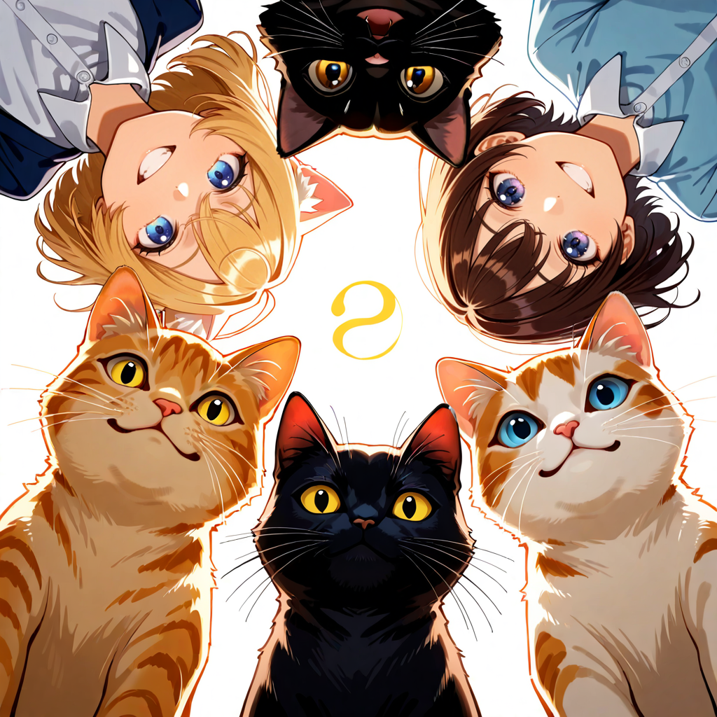 猫円陣