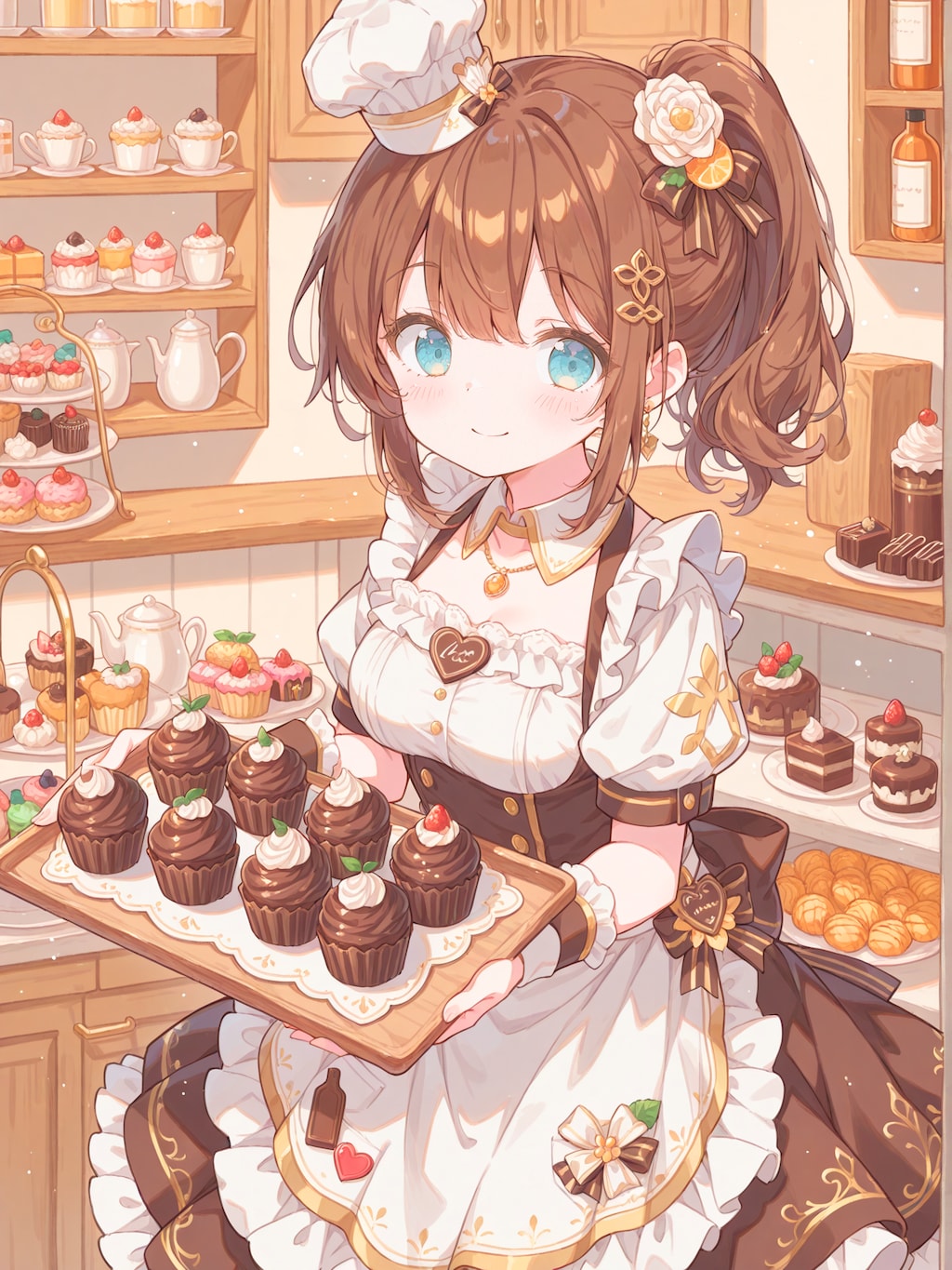 パティシエール謹製チョコレートカップケーキ