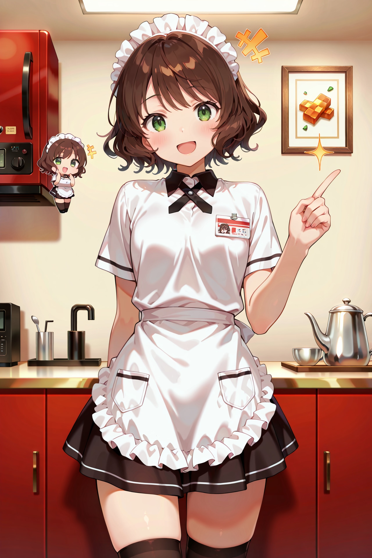 ちびキャラウェイトレスさん Z930 | の人気AIイラスト・グラビア