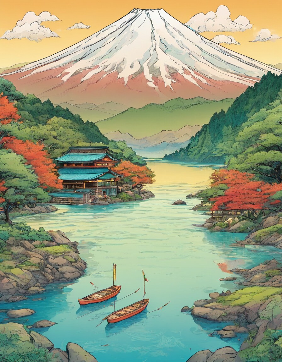 富嶽一景