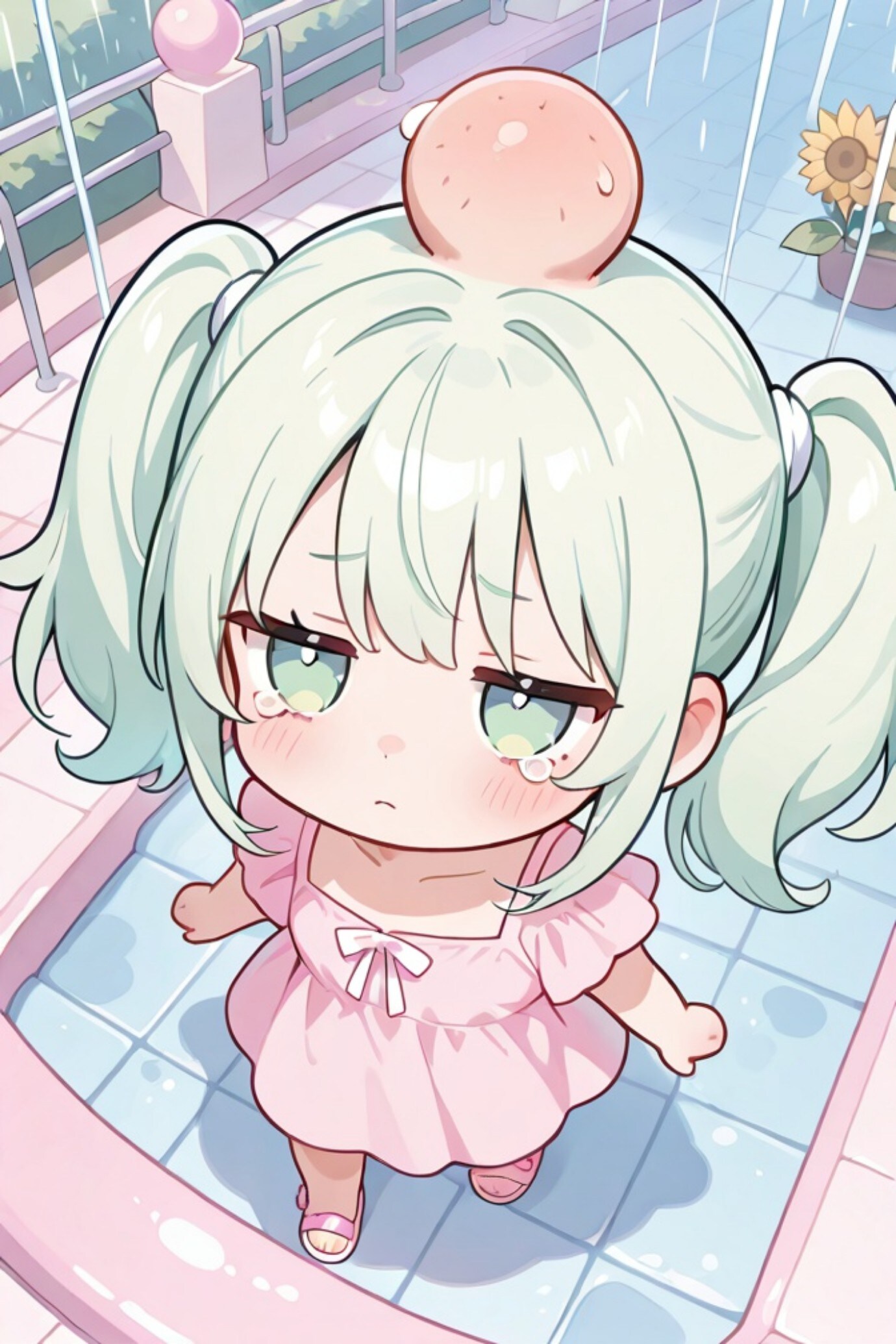 たんこぶの緑髪ちゃん