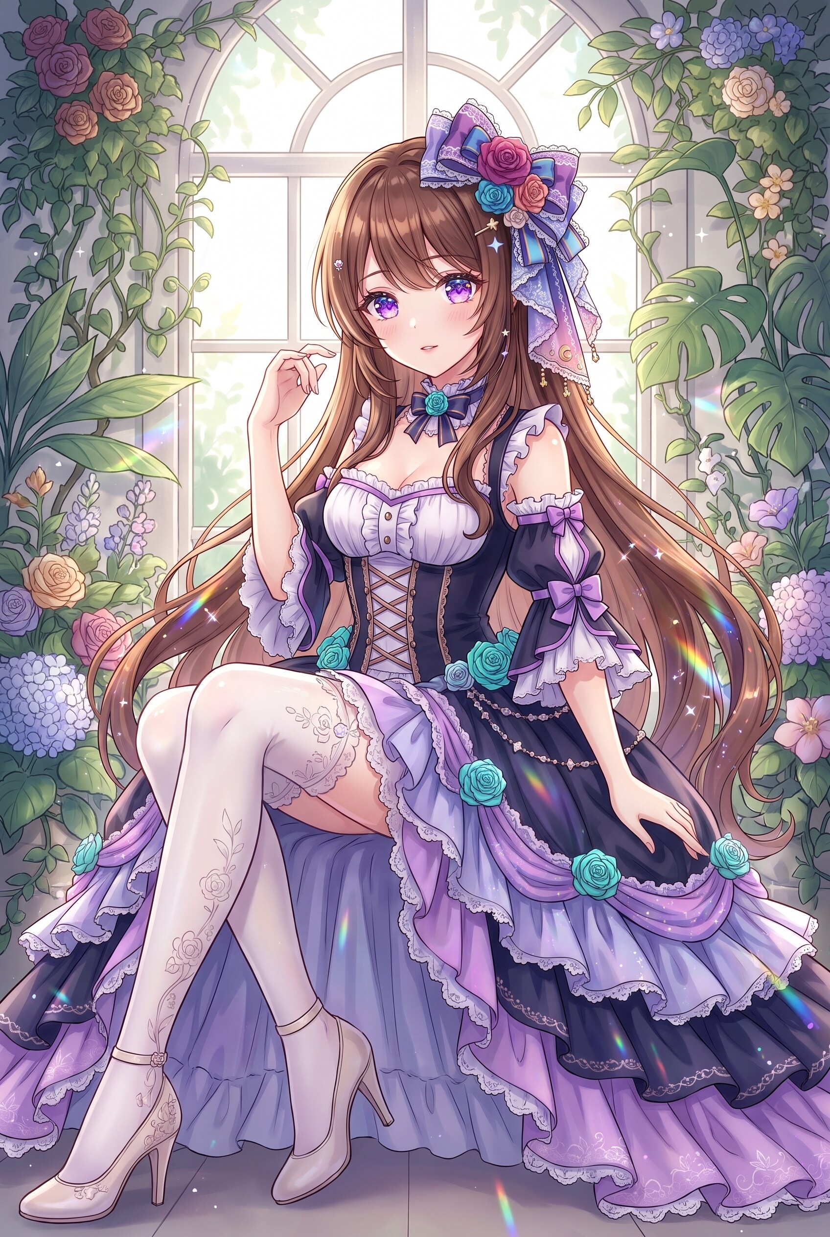 花影紫瞳の令嬢 | の人気AIイラスト・グラビア