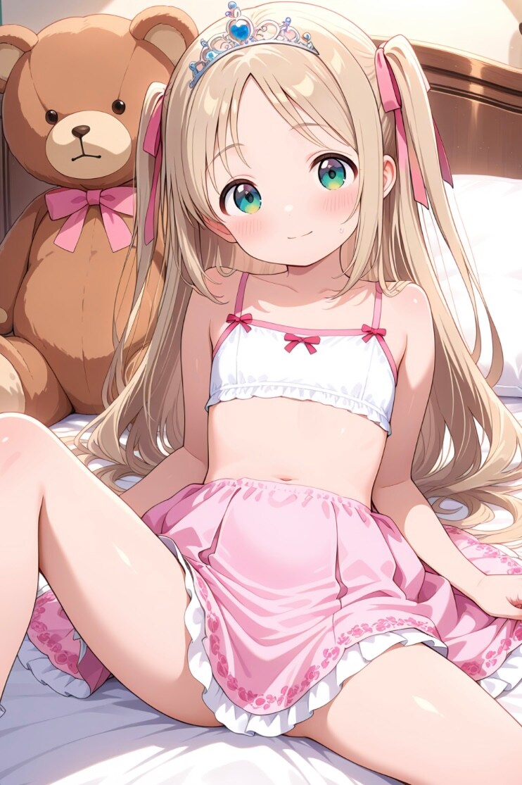 ピンクのスカート☆