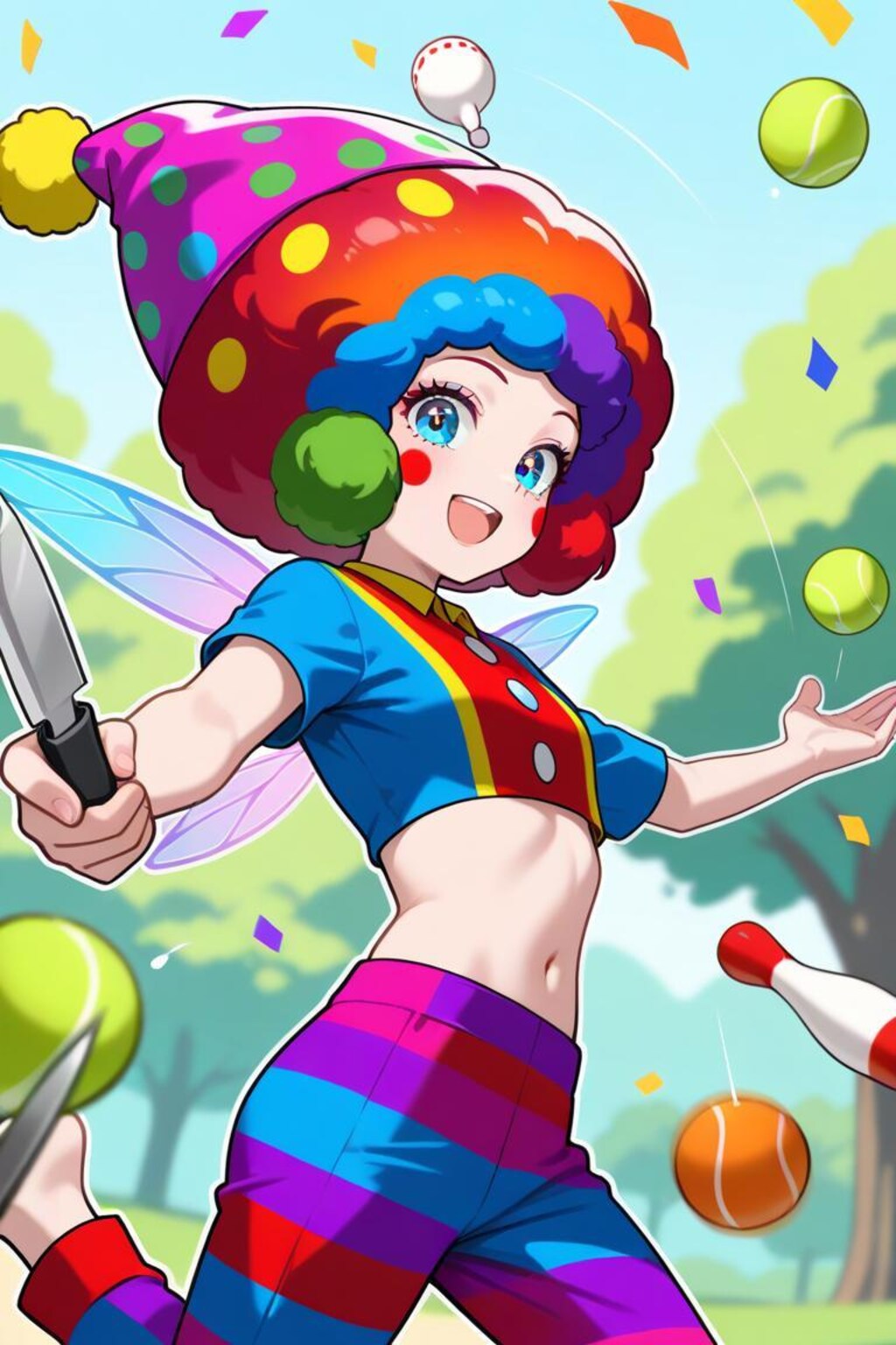 ヘソ出しピエロ