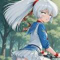 白担当（レトロ調） 7枚目