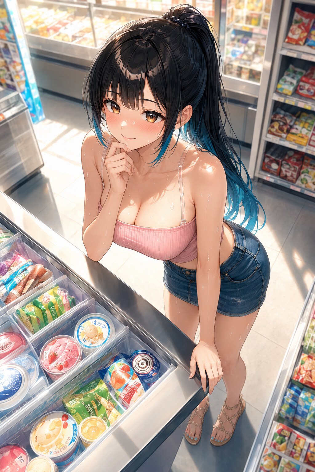 近所のコンビニに行く夏コーデ