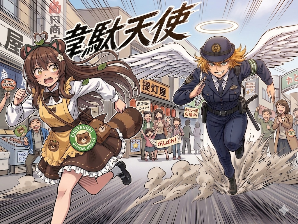 不審者事案だ たぬ美ちゃん
