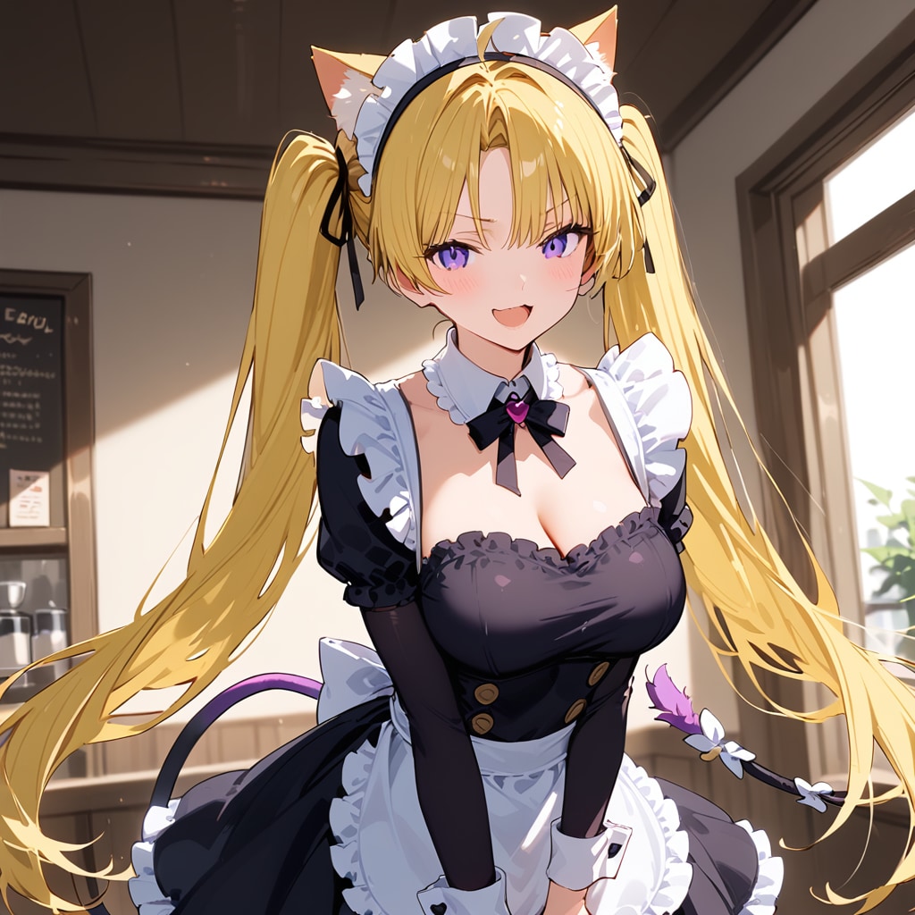 由香(ゆか)のネコ耳コスプレ