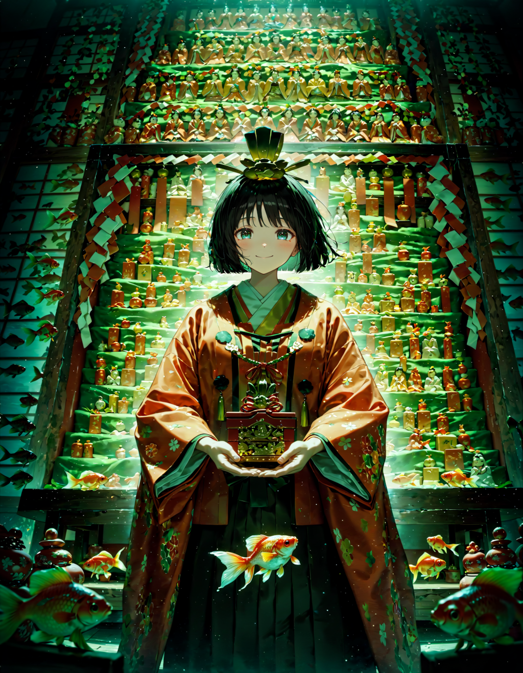 今日は雛祭り・上巳・桃の節句。金魚の日　その３