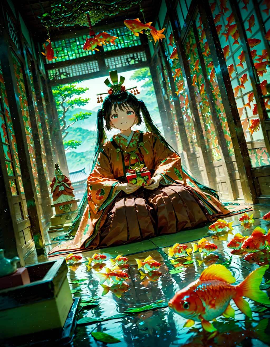 今日は雛祭り・上巳・桃の節句。金魚の日　その３