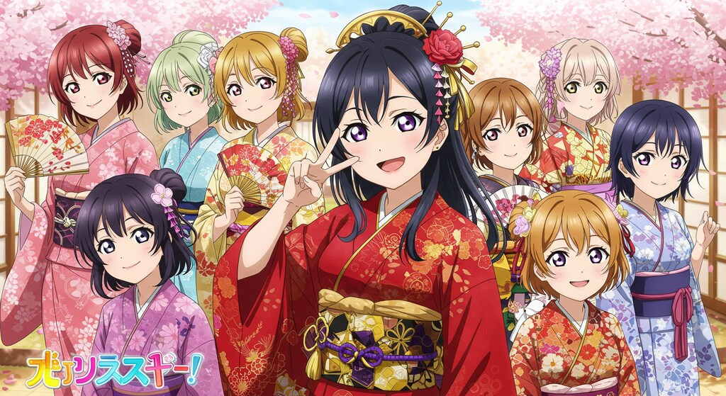 着物姿アニメキャラ