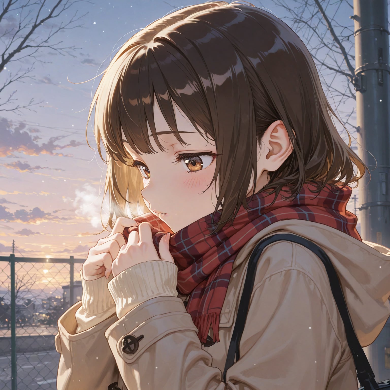 寒い朝、見上げたら星 | の人気AIイラスト・グラビア