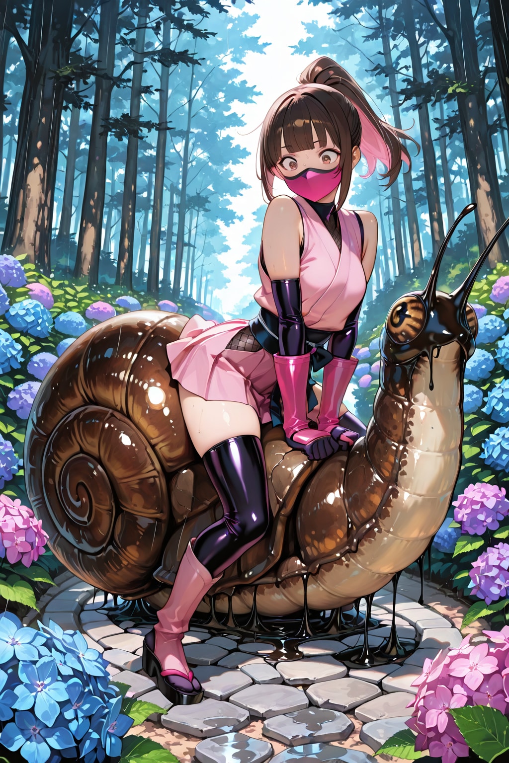 紫陽花の森