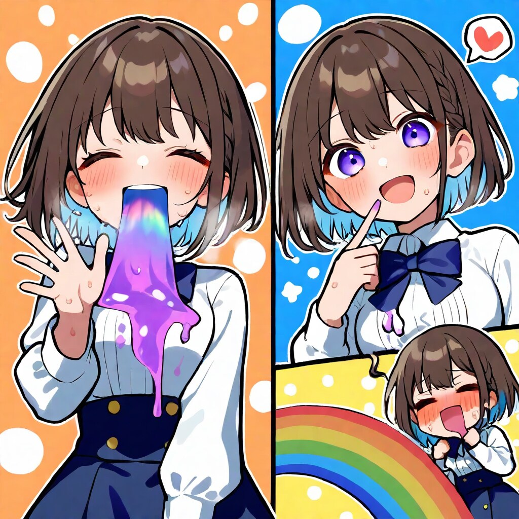 虹色の液体