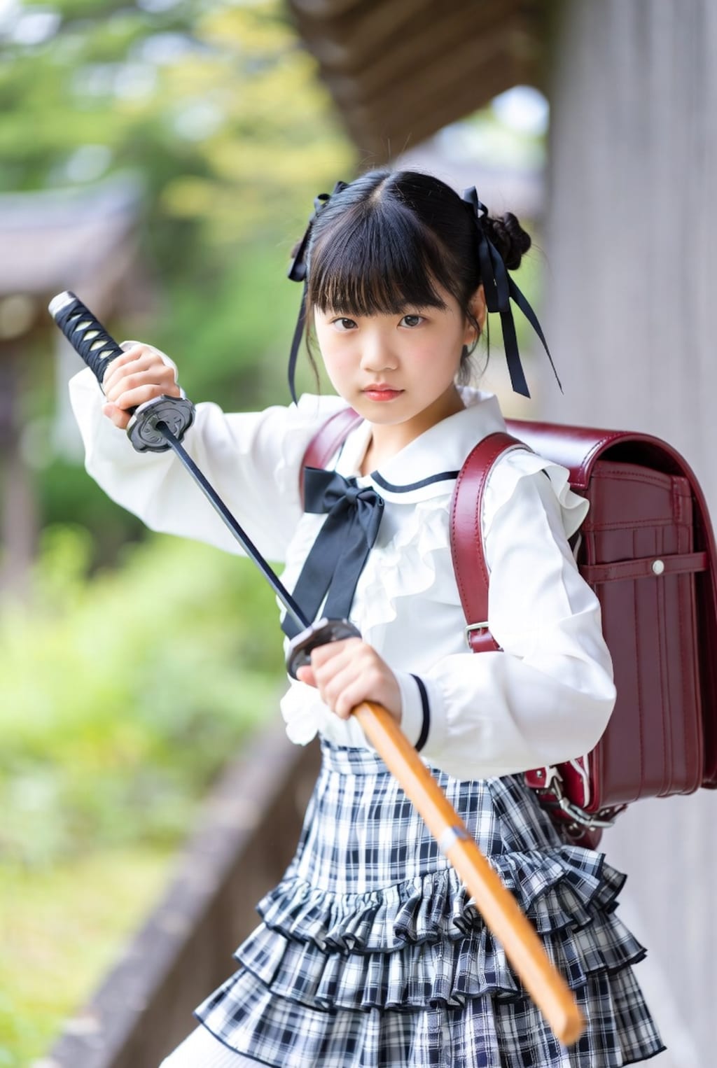 ランドセルと日本刀