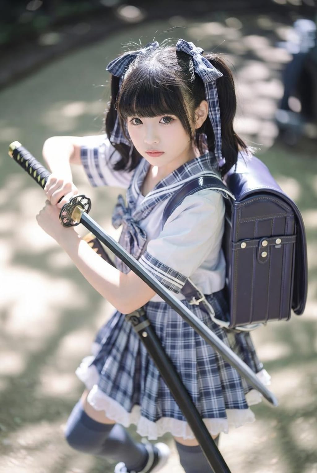 ランドセルと日本刀