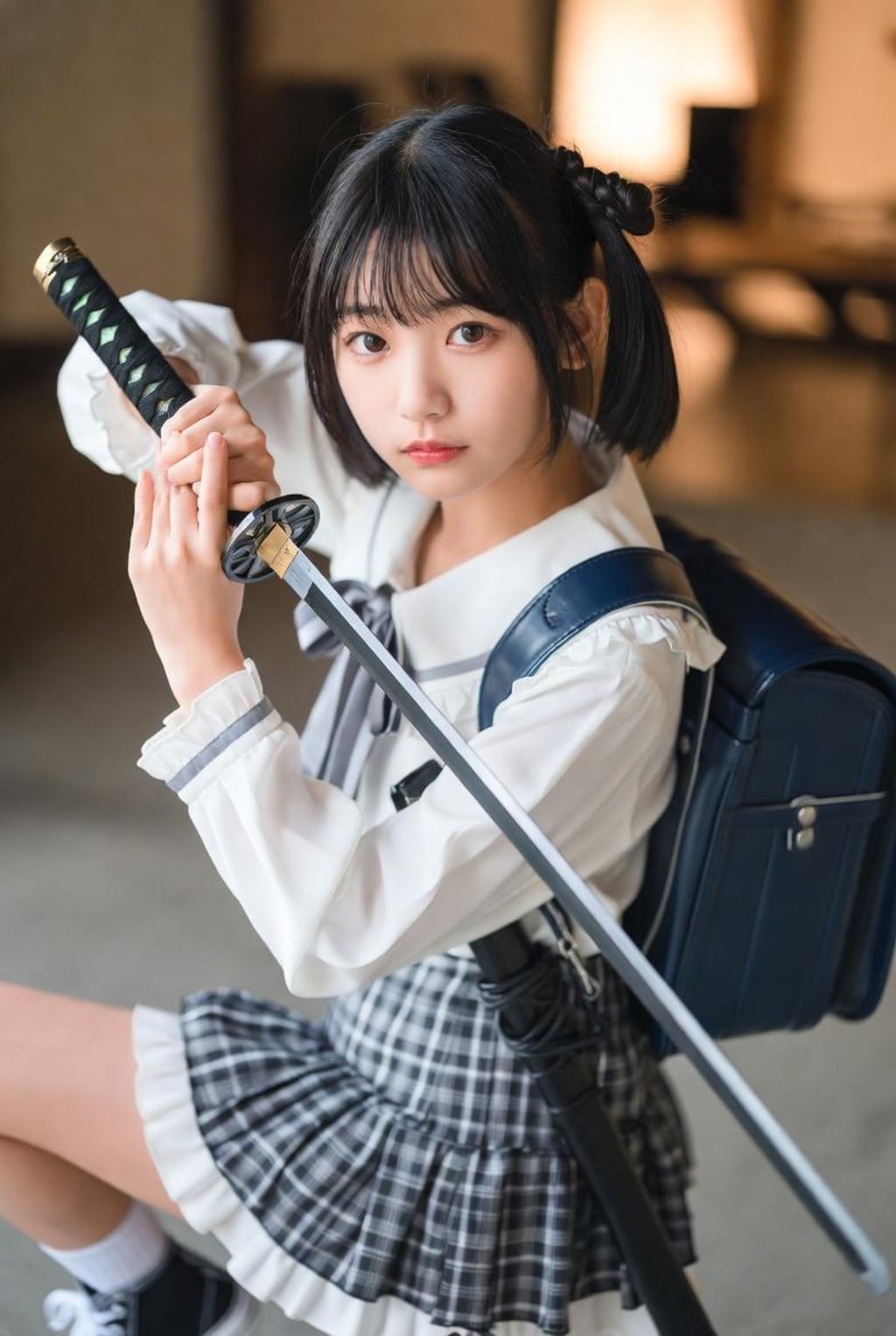 ランドセルと日本刀