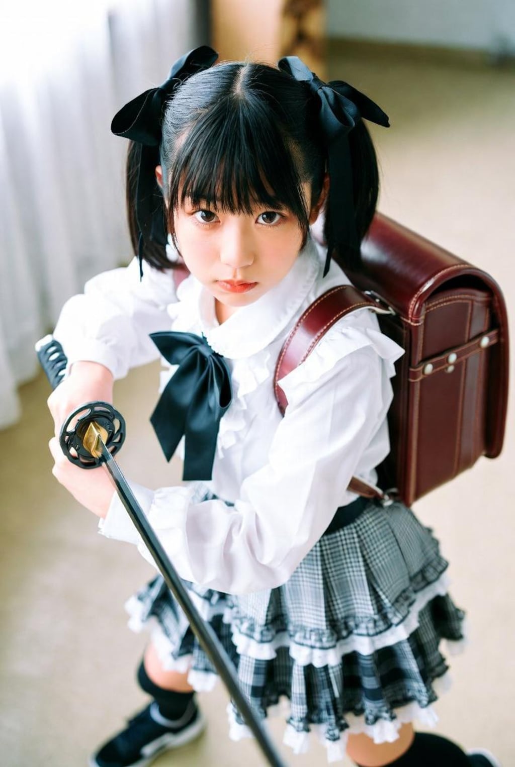 ランドセルと日本刀