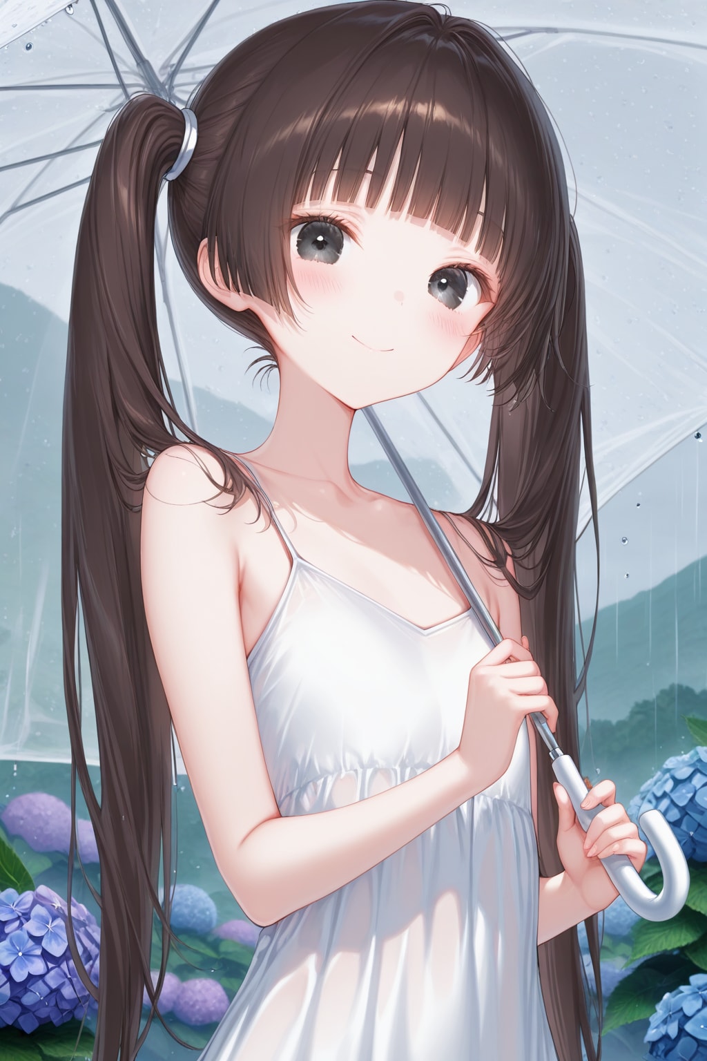 憧れのゆりさんの膝の上で