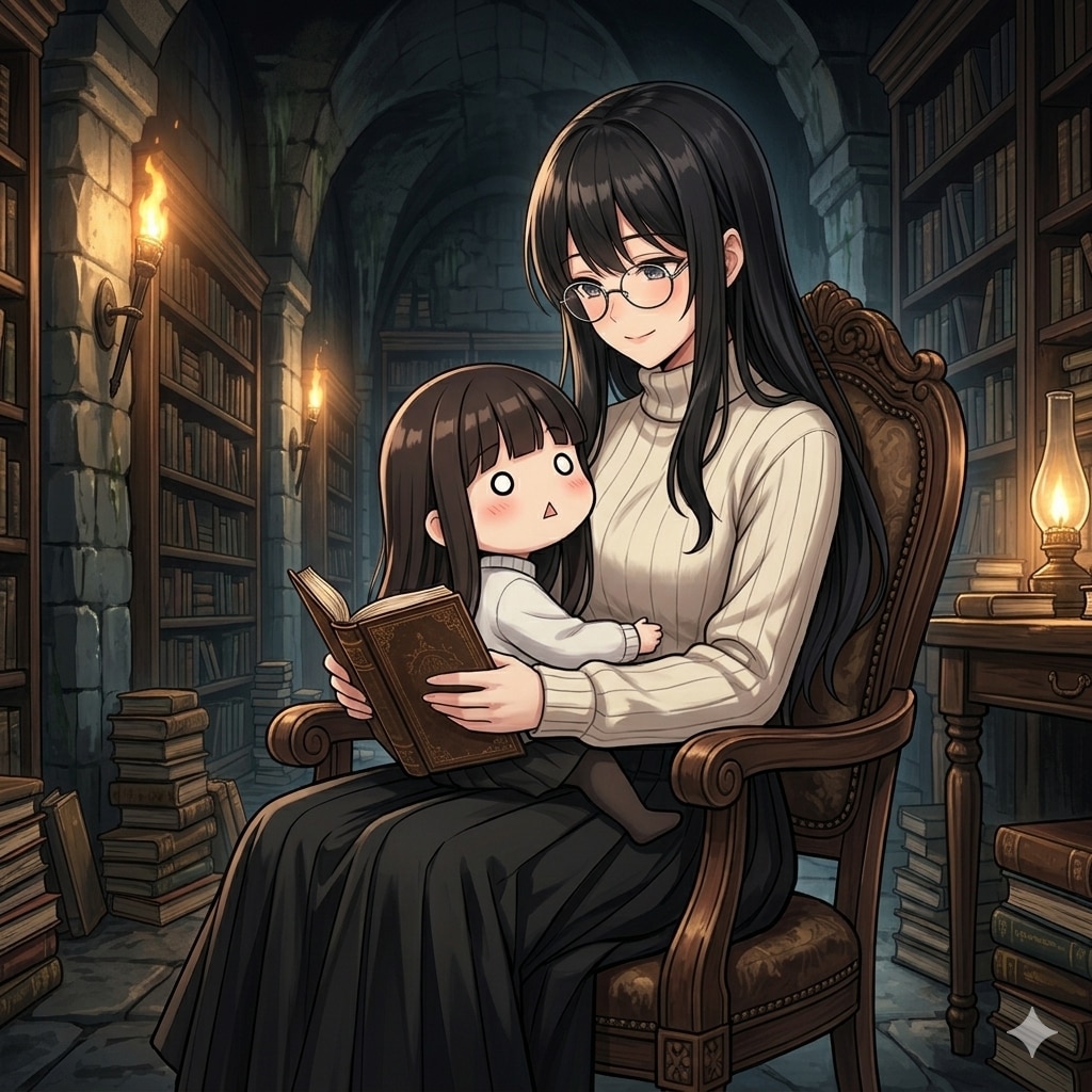 憧れのゆりさんの膝の上で
