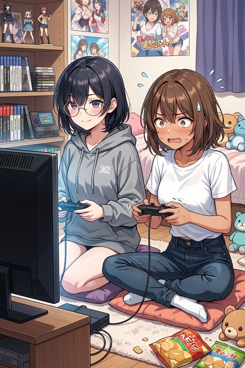 dodo_さん所の戸隠すみれちゃんと対戦ゲーム！