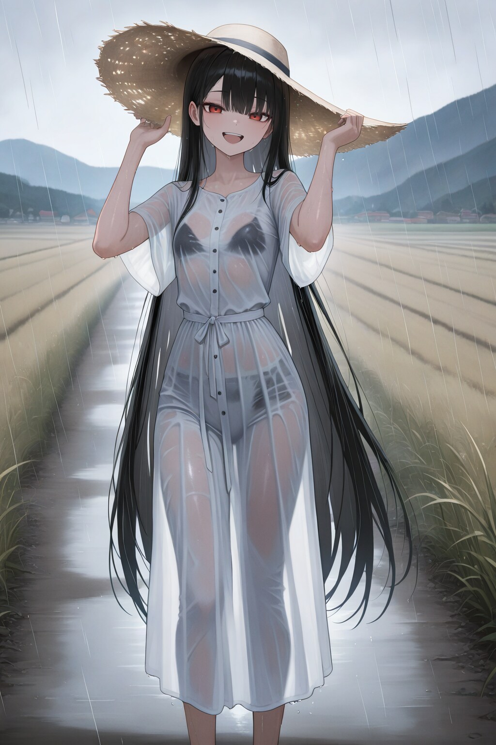 「いやー、濡れてしまったね」