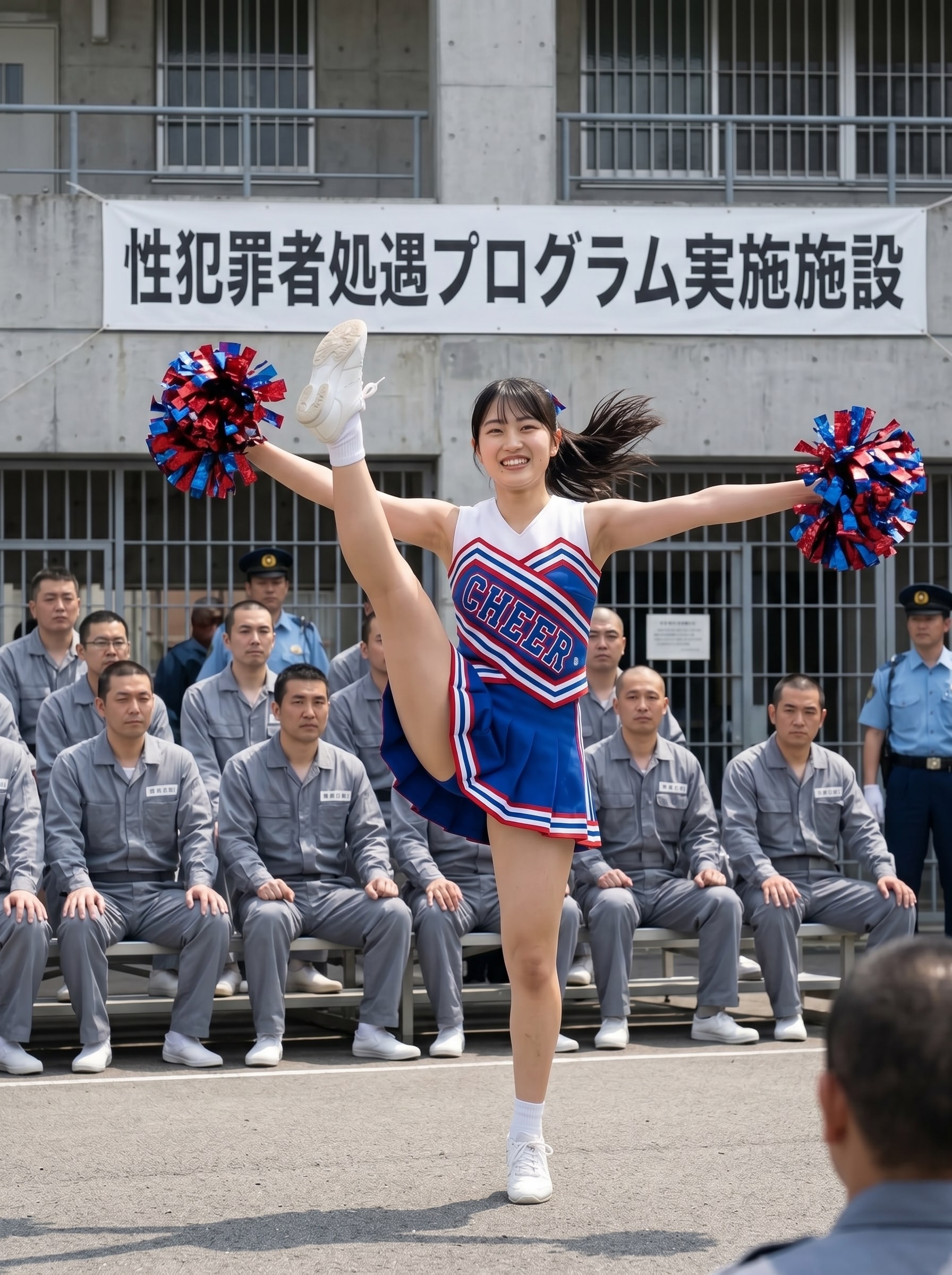 チアガールの慰安訪問