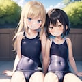 [呪文]メスガキ＋スク水 2枚目