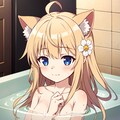 入浴中の猫耳娘。 3枚目