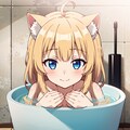 入浴中の猫耳娘。 5枚目