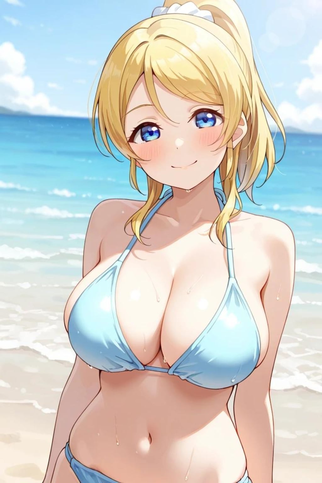 μ'sメンバーのおっぱいチャレンジ+α(絢瀬絵里編)