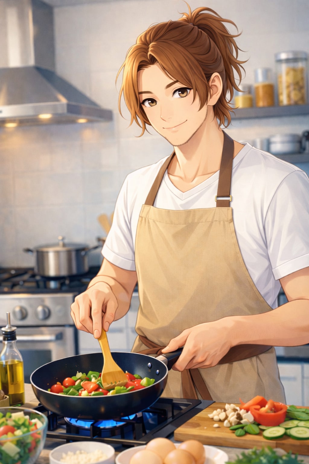 料理が趣味の男性 | の人気AIイラスト・グラビア