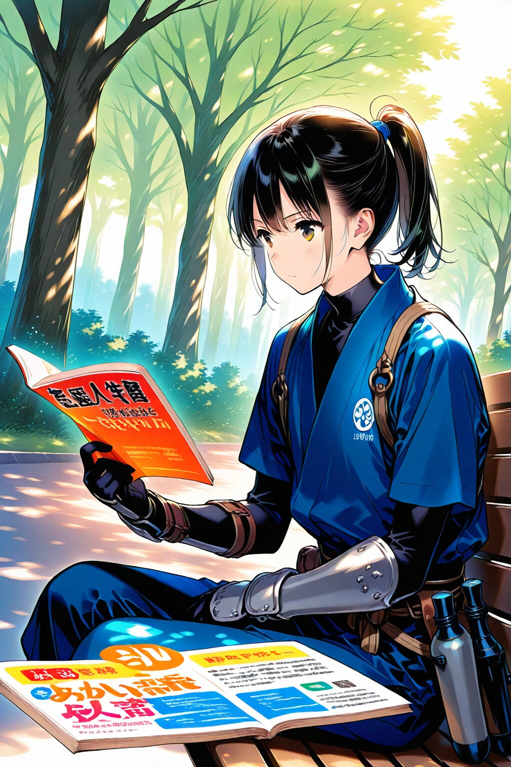 転職雑誌を読む抜け忍と、抜け忍専用転職情報誌