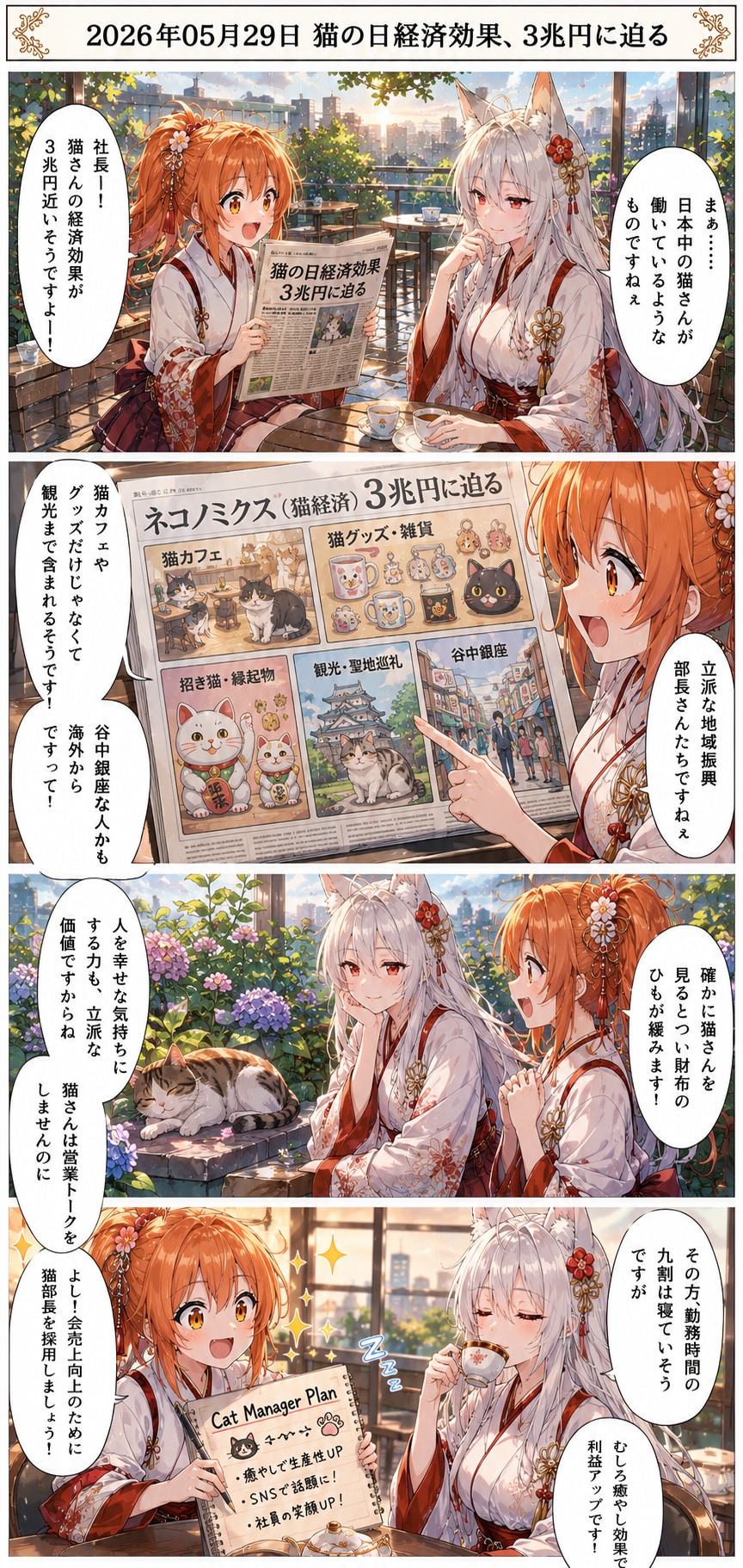 毎日漫画　10時　ほっこりニュース | の人気AIイラスト・グラビア