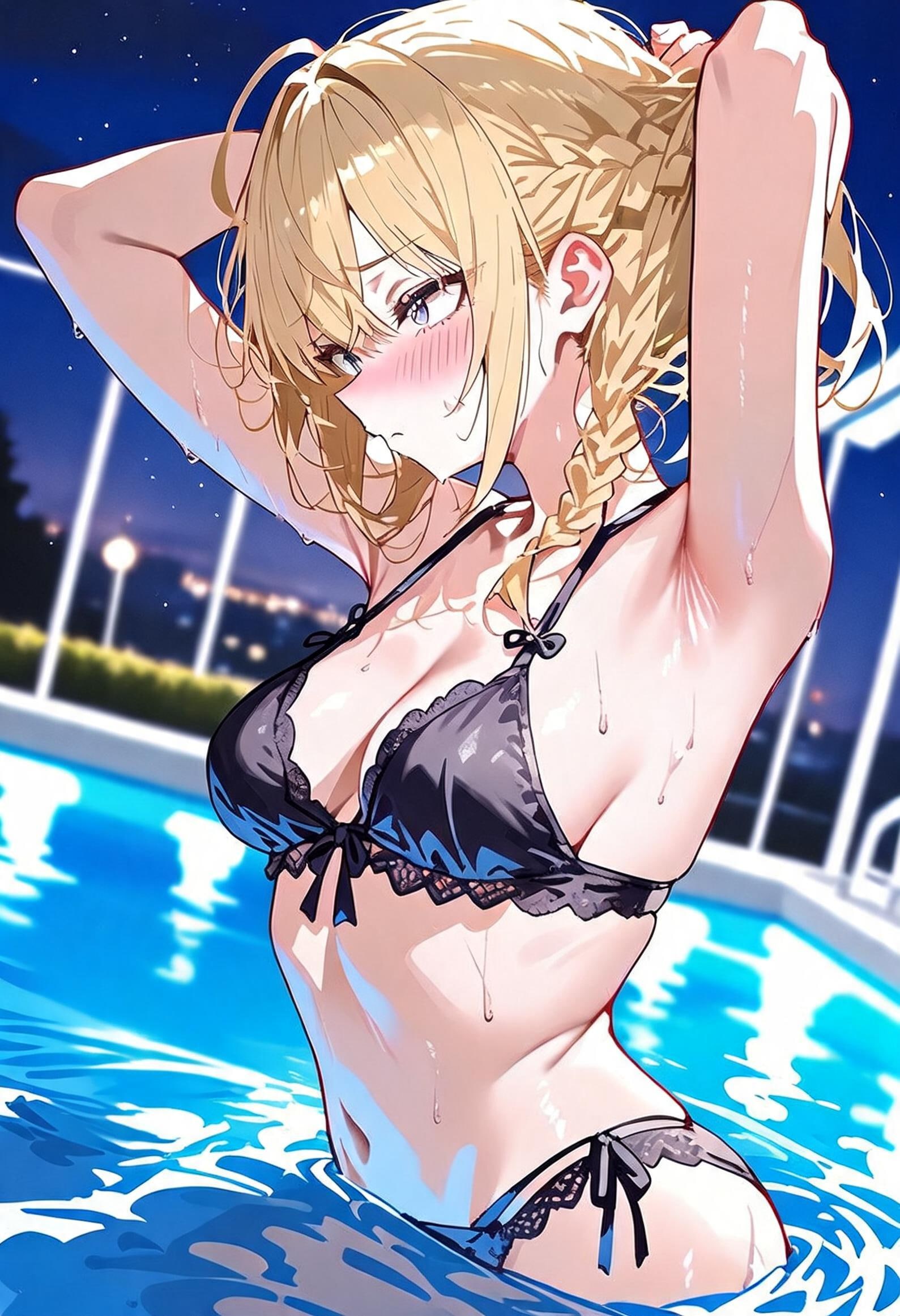 Days AI「ビキニ水着の美少女」