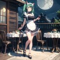 メイドさんと月 2枚目