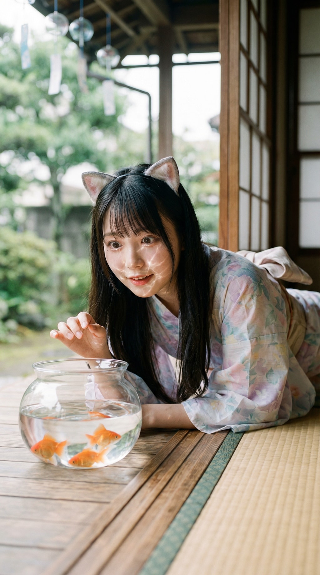 Feline Whims and Rippling Water