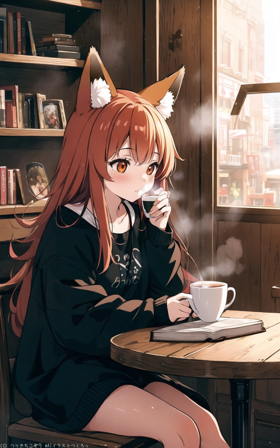 ティータイム中の茜音さん