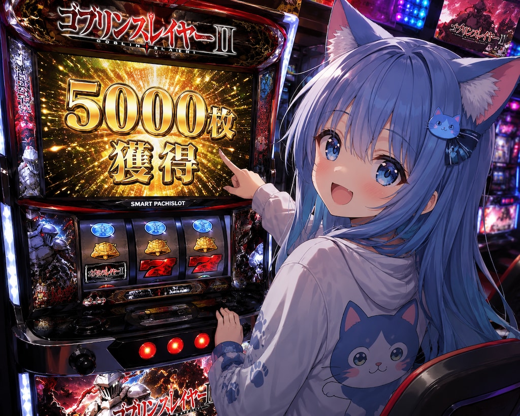 スマスロ　ゴブリンスレイヤー２初打ちで５３００枚出た記念