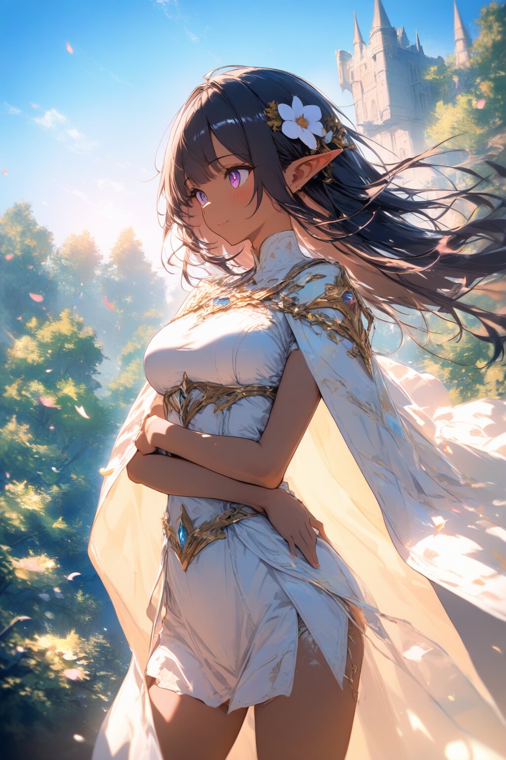 森のお城のダークエルフさん